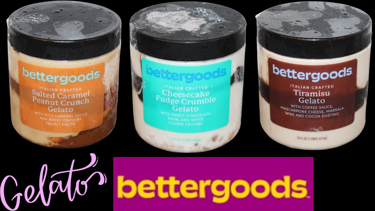 BetterGoods (Walmart) Italian Crafted Gelato: Salted Caramel Peanut, Cheesecake Fudge, Tiramisu