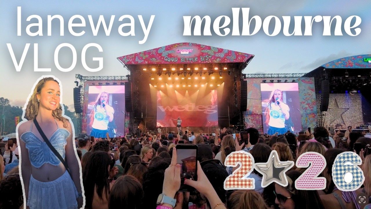 just another Melbourne VLOG | *laneway*, matcha, uni life 🪩⭐️🌈💌