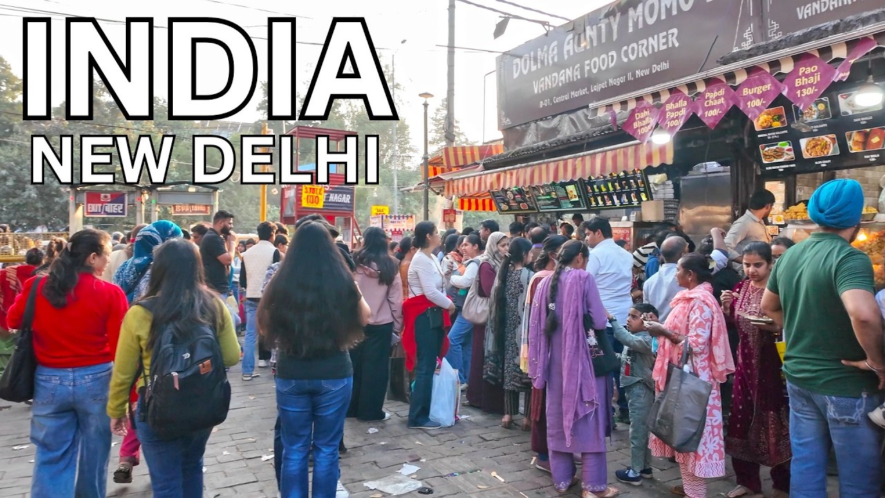 Walking in New Delhi 2026 🇮🇳 | Lajpat Nagar Market Crowd & Street Life (4K Walking Tour)