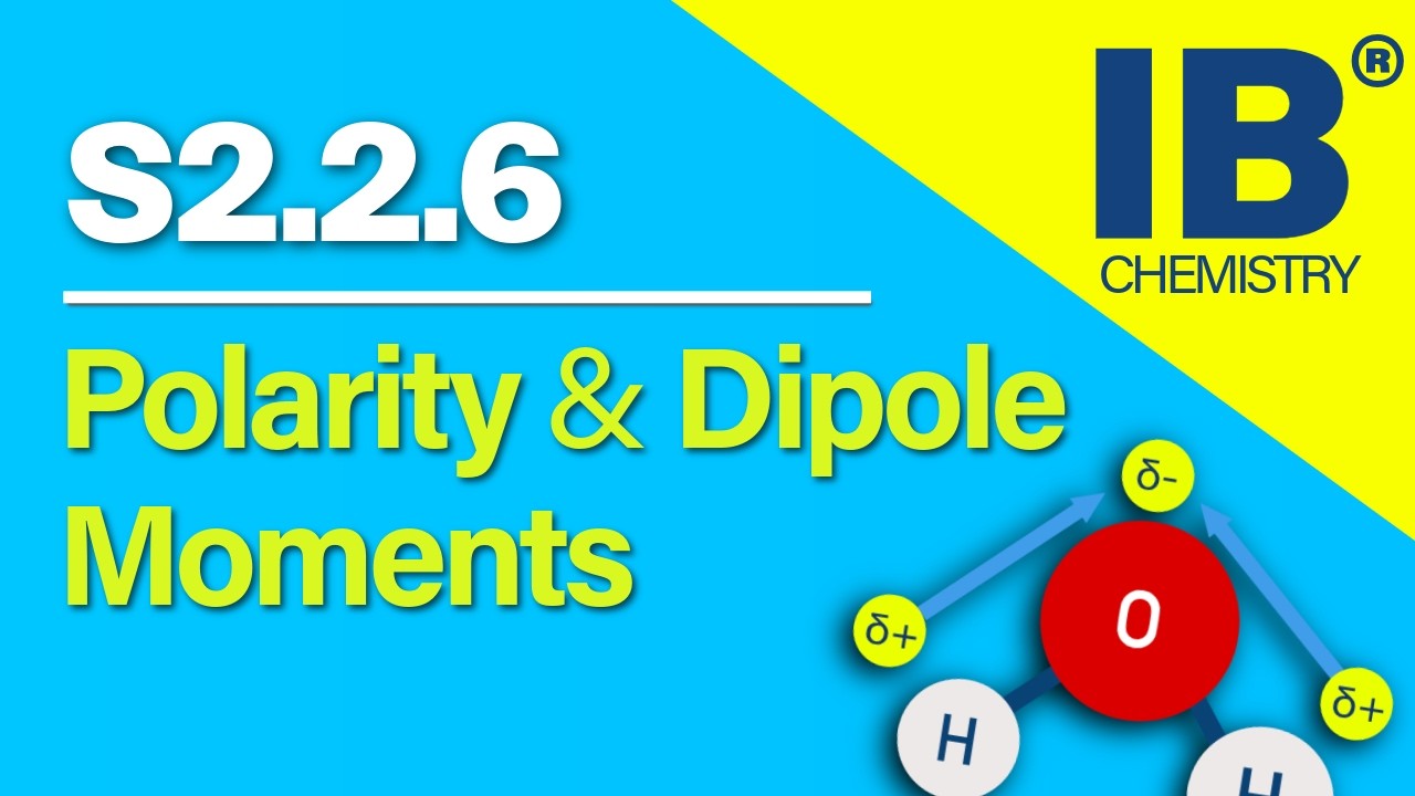 IB Chemistry S2.2.6 – Molecular Polarity and Dipole Moments | Revision Video