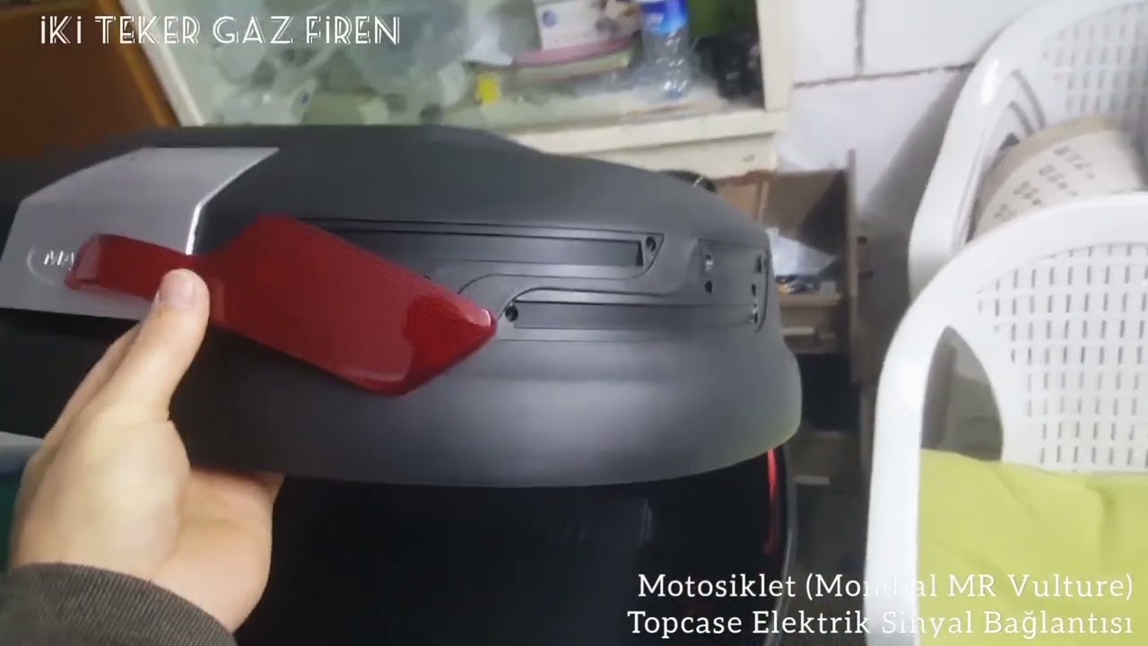 MOTOSİKLET (MONDİAL MR VULTURE) TOPCASE LED IŞIK MONTAJI