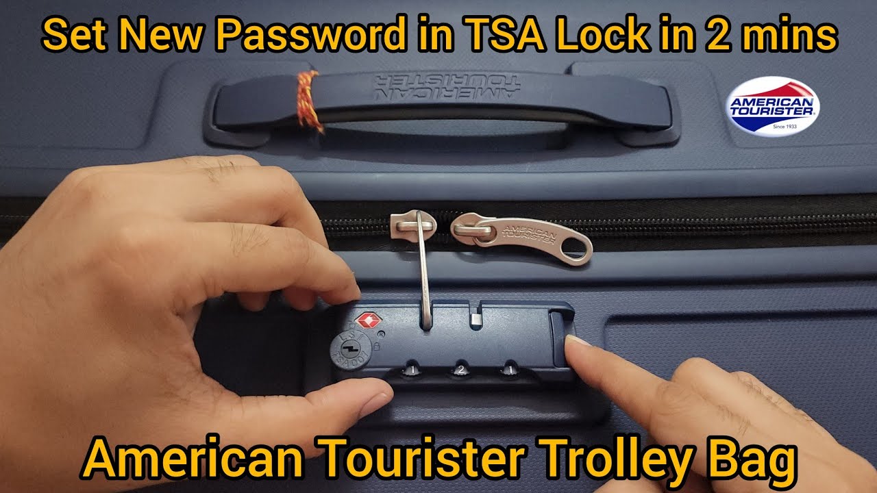 American Tourister Luggage NEW PASSWORD Set | TSA Lock Password कैसे Set करें