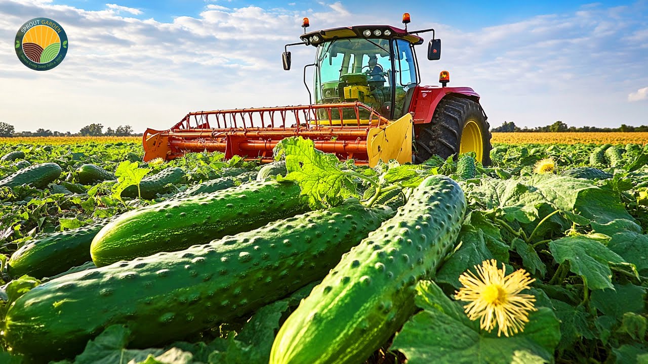 How US Farmers Harvest 1.44 Billion Pounds of Cucumbers by Machine Every Year | Farming Documentary