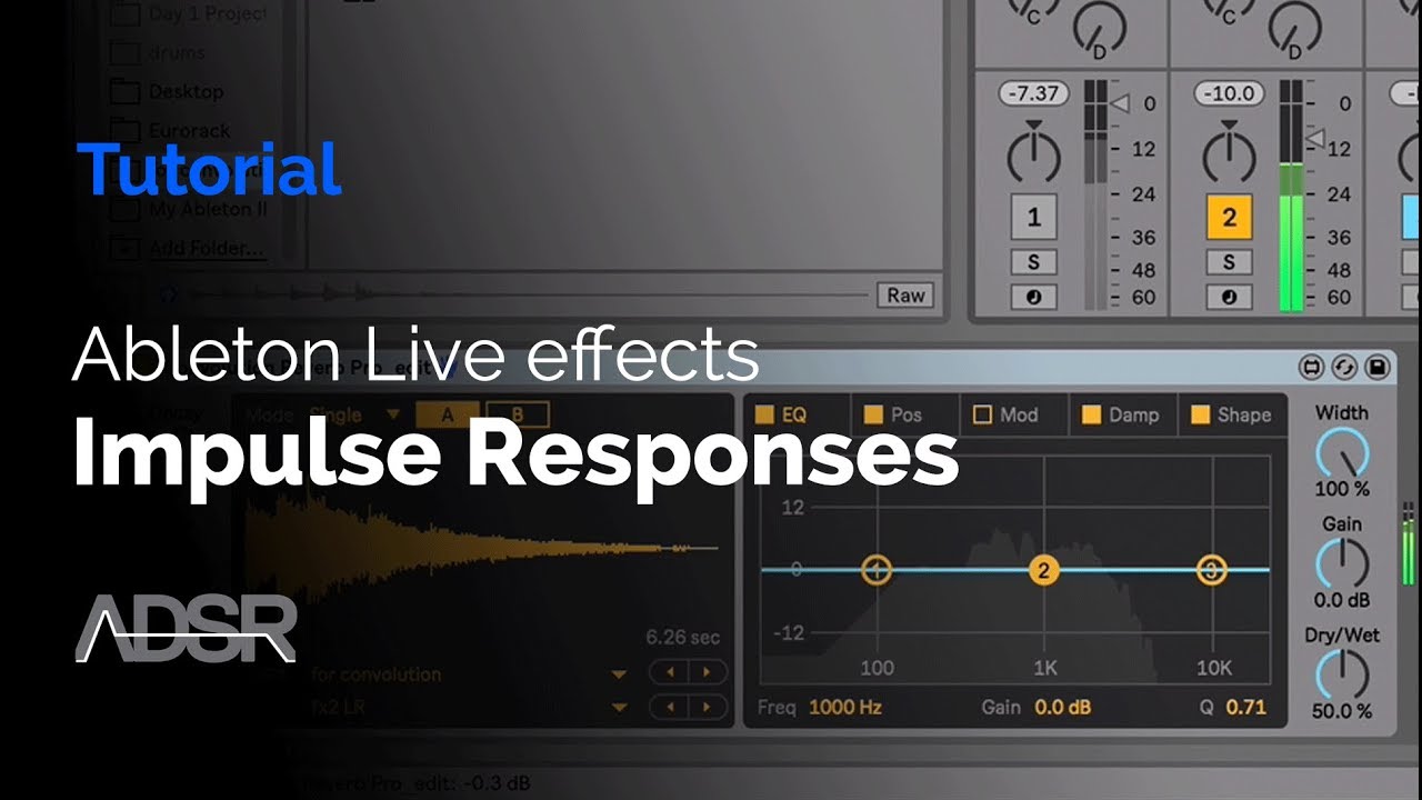 Создание импульсных откликов с использованием эффектов Ableton Live
