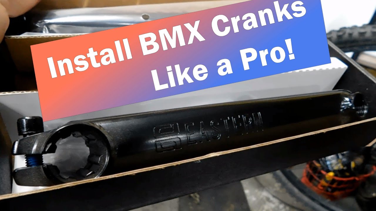 How to install BMX 3-piece cranks.