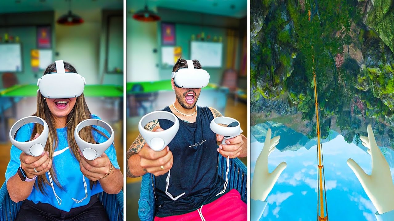 MEUS AMIGOS PASSARAM MAL COM MEU ÓCULOS DE REALIDADE VIRTUAL