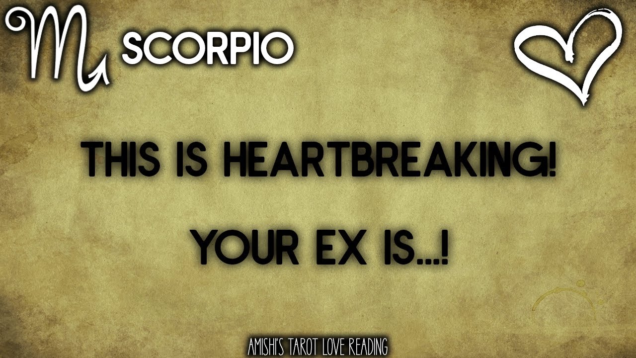 Scorpio Tarot Love Reading January 2022 💓 💖 | This is Heartbreaking! Your Ex is...!