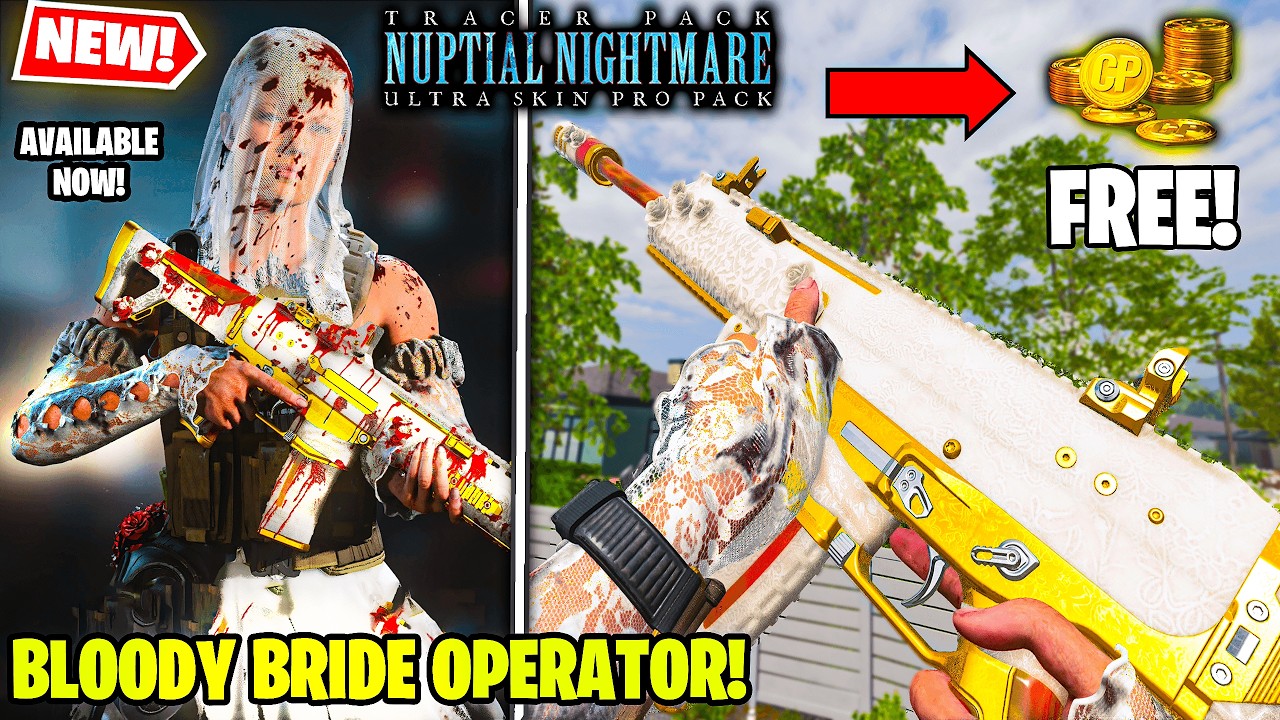 NEW Tracer Pack NUPTIAL NIGHTMARE ULTRA SKIN Pro Pack Bundle in MW3 WARZONE (COD Points MCW The Vow)