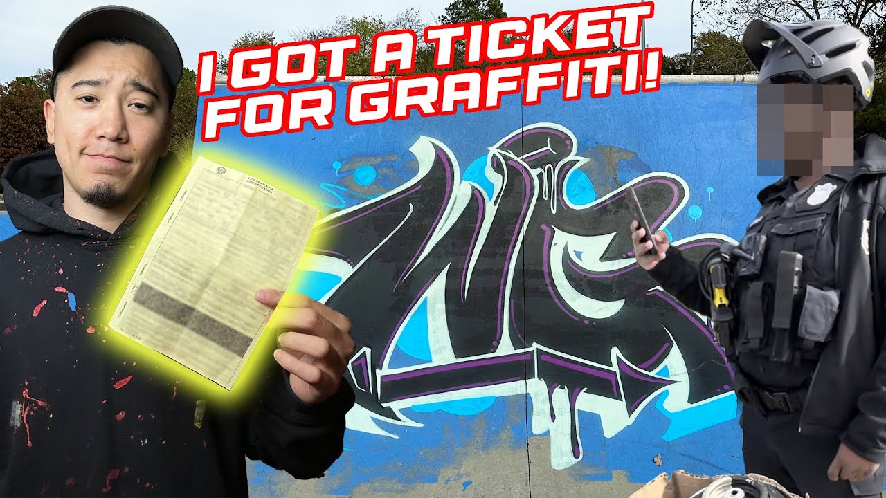 I GOT A TICKET FOR GRAFFITI!!! ATL VLOG 2 - Part 1