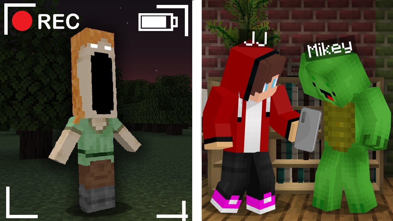 JJ and Mikey Watch The SCARY Alex Dweller on The Cameras in Minecraft !? Maizen