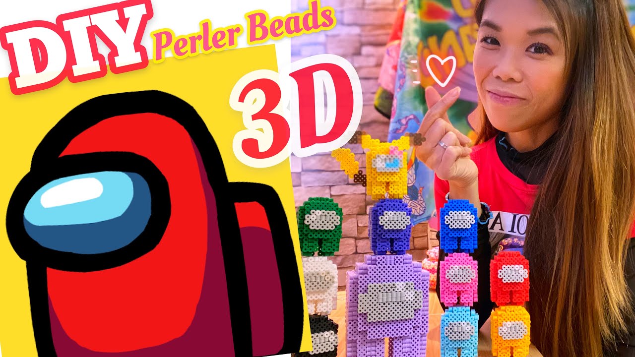 Among Us 3D Perler DIY | Crewmates | Imposter | Easy Tutorial