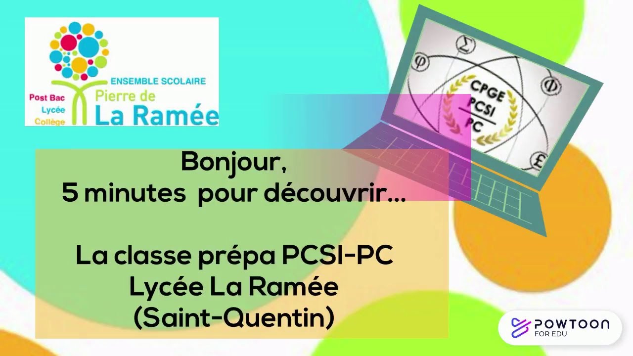 Présentation de la prépa du lycée La Ramée