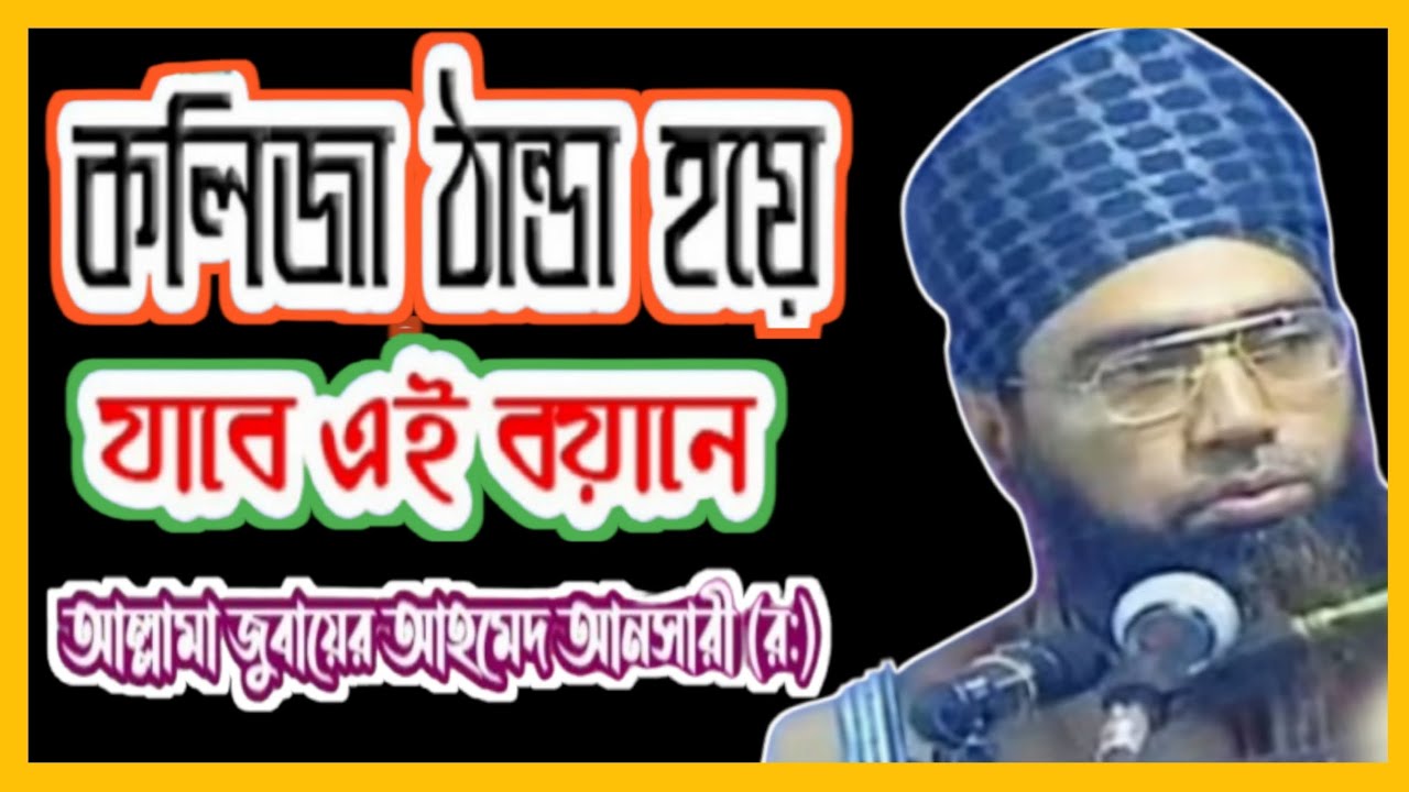 কলিজা ঠান্ডা হয়ে যাবে এই বয়ানে আল্লামা জুবায়ের আহমদ আনসারী ওয়াজ #ansari #ansari_waz #banglawaztv2469