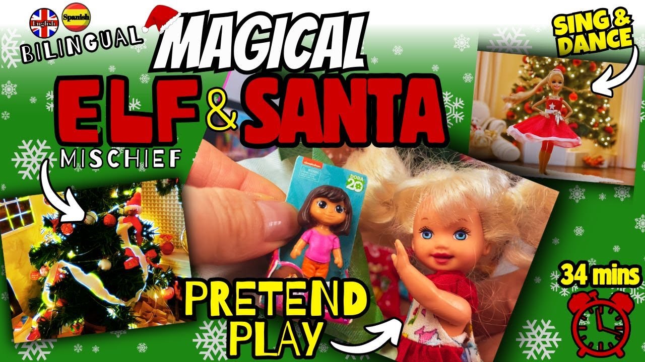 🎄 Magical Mega Christmas Compilation | Mini Elf and Santa Pretend Play & Sing-Alongs 🌟| Play Conmigo