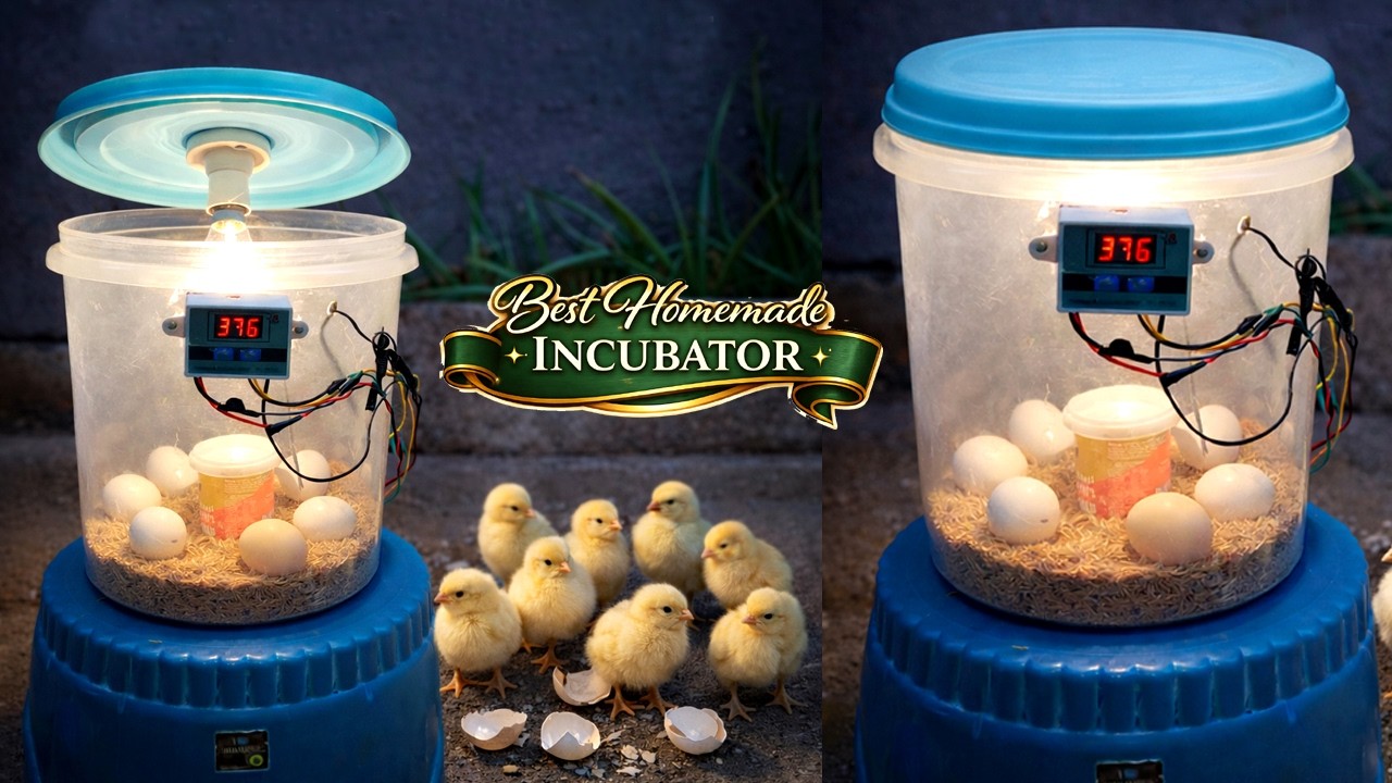 BEST HOMEMADE EGG INCUBATOR STEP-BY-STEP DIY HATCHERY