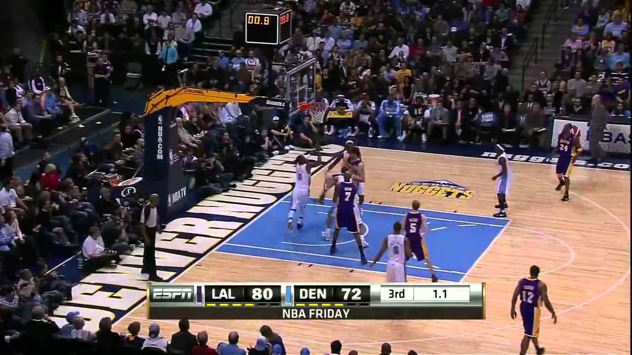 Pau Gasol vs Nuggets (21-1-2011)