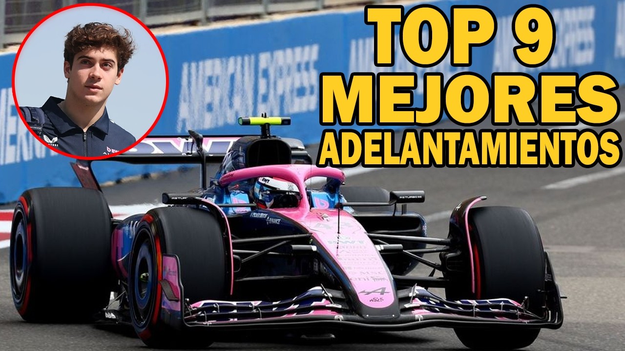TOP 9 adelantamientos M&Aacute;S GRANDIOSOS de FRANCO COLAPINTO - &iexcl;Movidas &Eacute;PICAS vs Alonso y Hamilton!
