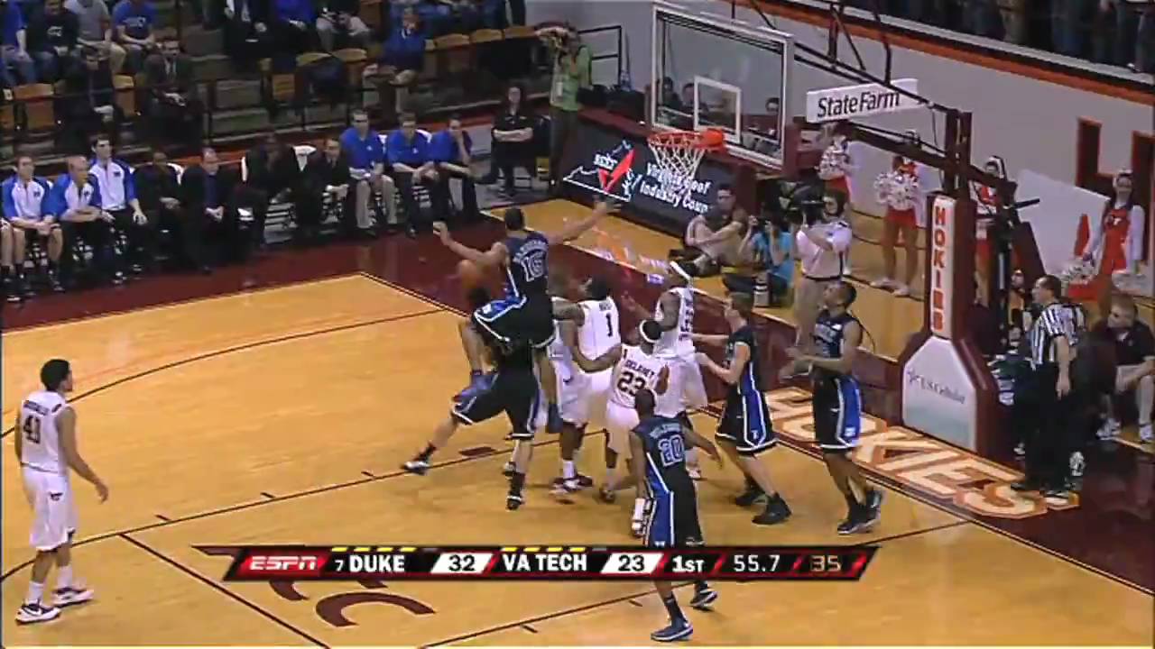 Top 5 Plays - Duke at Virginia Tech (2/28/09)