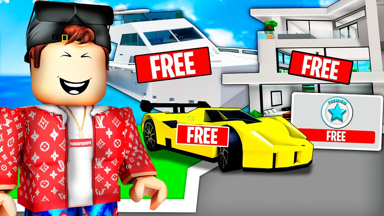 Brookhaven But EVERYTHING I TOUCH Is FREE for 24 HOURS.. (FULL MOVIE)