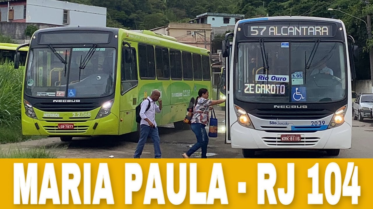 Maria Paula - RJ 104 (São Gonçalo/RJ) - Movimentação de Ônibus #107