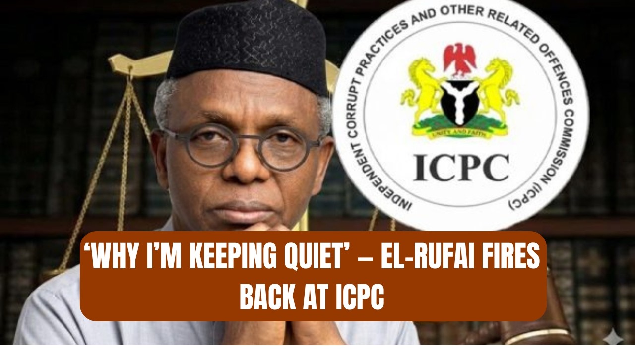 ‘why I’m Keeping Quiet’ — El-rufai Fires Back at Icpc