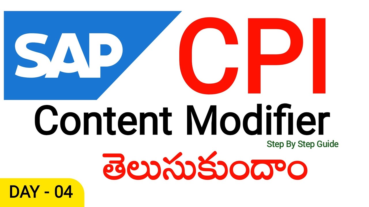 How to Use Content Modifier in SAP CPI | Step-by-Step Demo | Telugu | @TECHCPIZONE