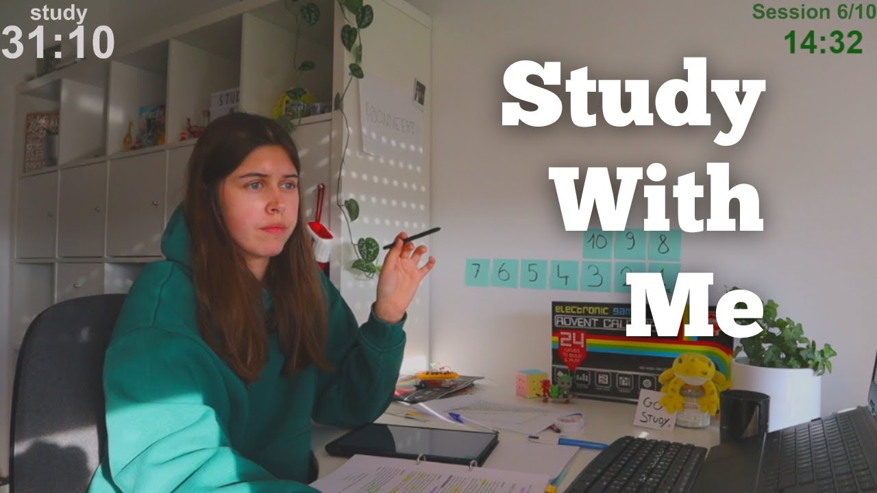 LIVE 2 HOURS Study With Me (60 min study + 10 break)