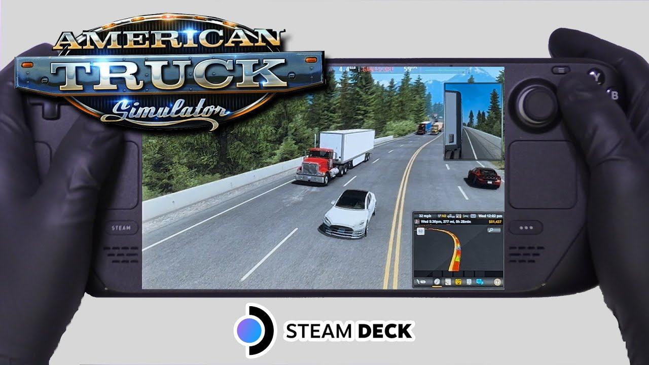 American Truck Simulator | Steam Deck Gameplay | Steam OS