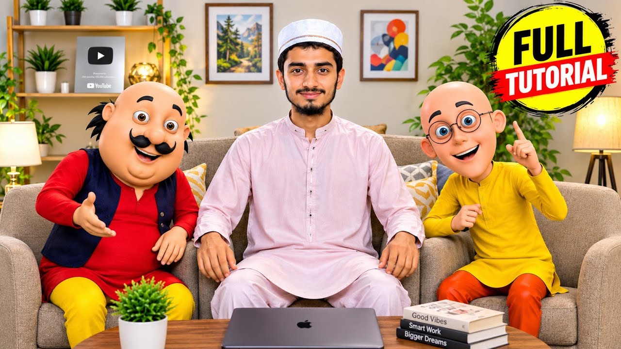 Motu & Patlu Trending Ai Video Editing Using Flow ai Free!