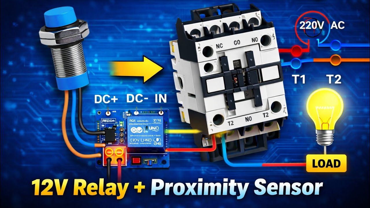 Proximity sensor with Relay wiring