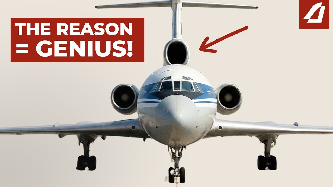 Why Was The Tu-154's Middle Air Intake Oval-Shaped?