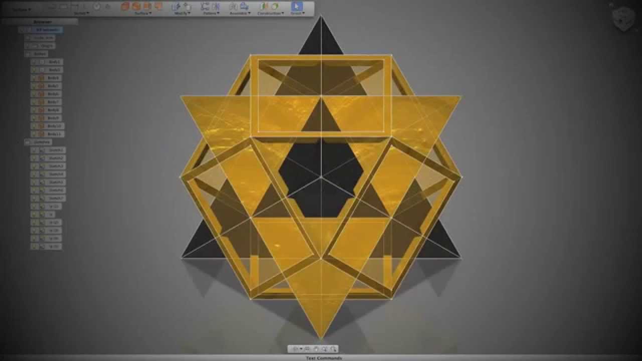 Esagramma 3D Geometria Sacra - Sacred Geometry