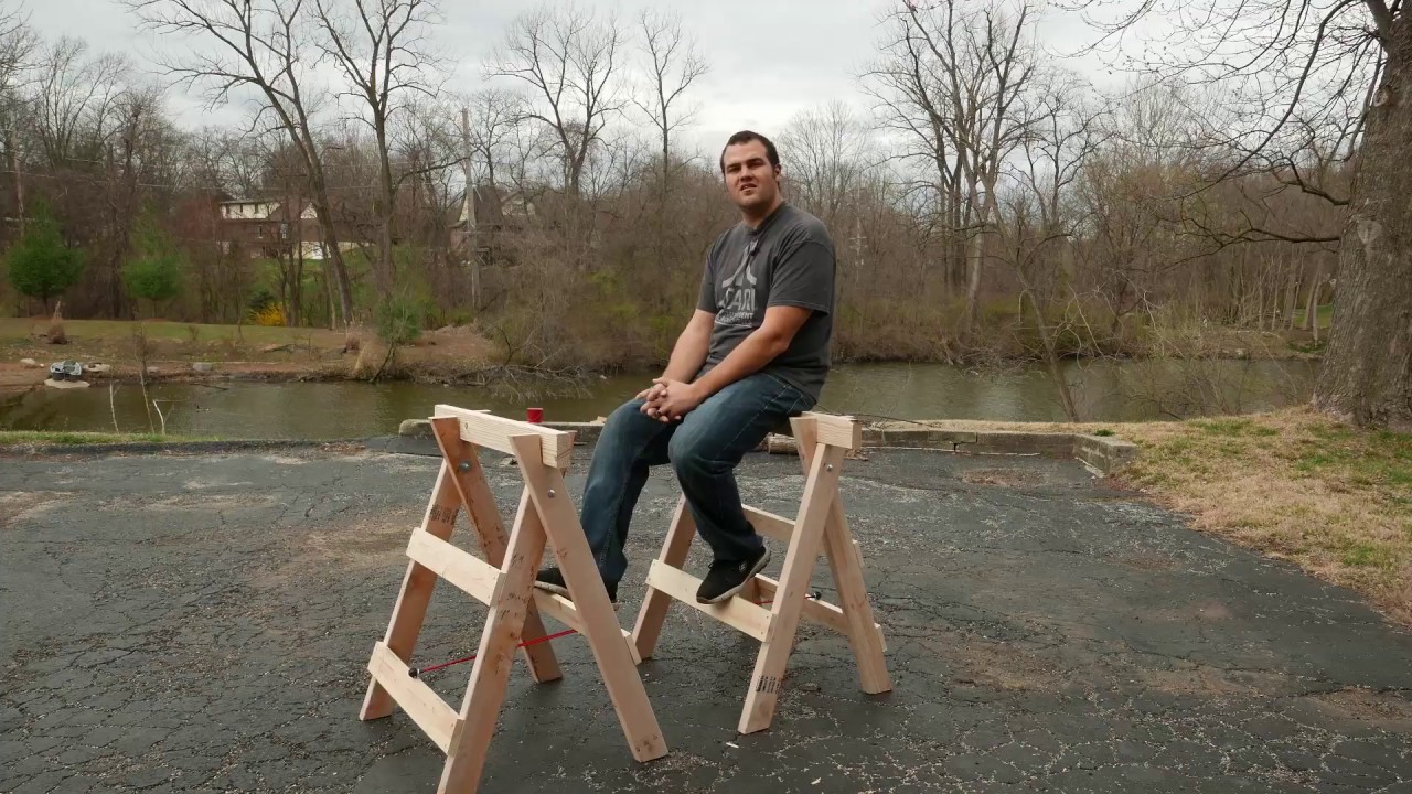 $20 Sturdy Folding 2x4 Saw Horses