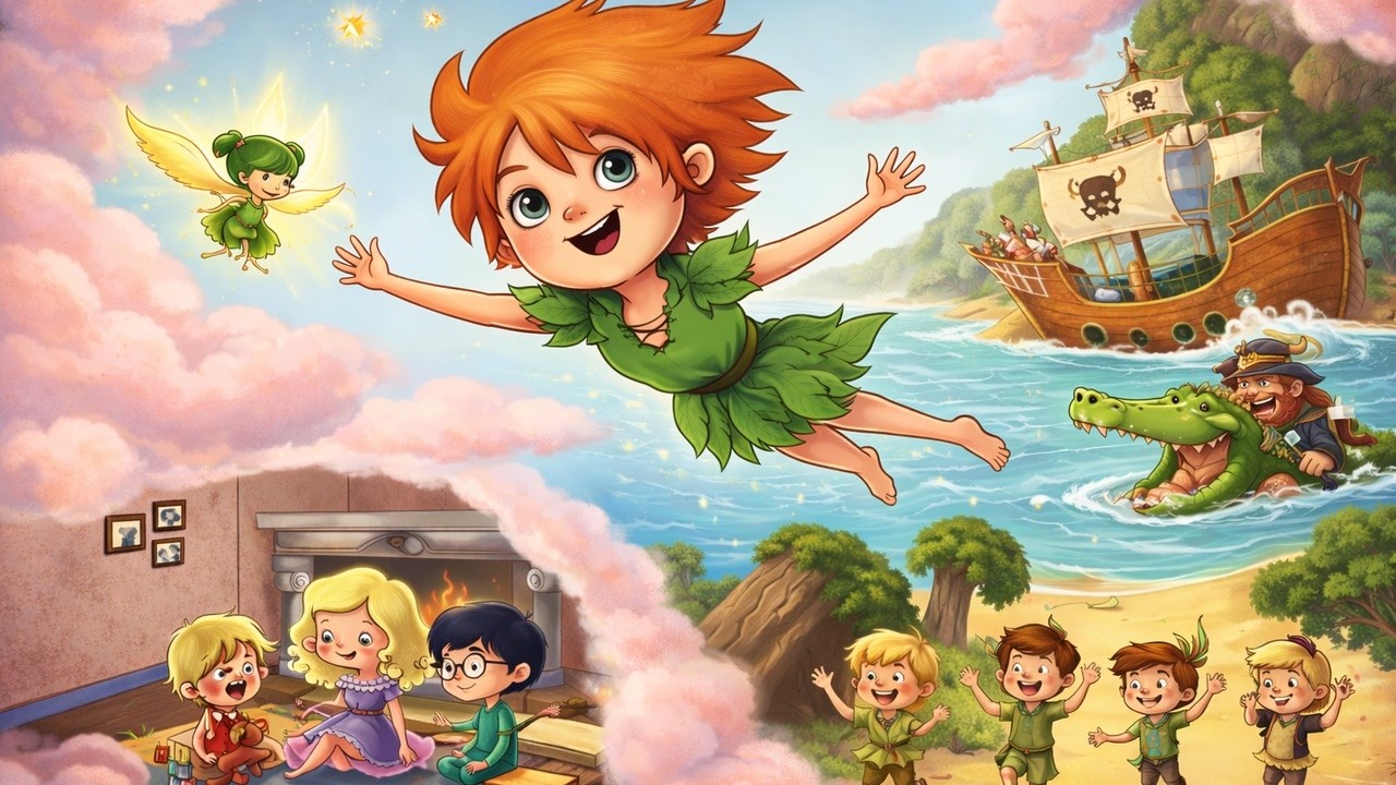 Питер Пэн и Капитан Крюк | Многоязычная Сказка для Детей