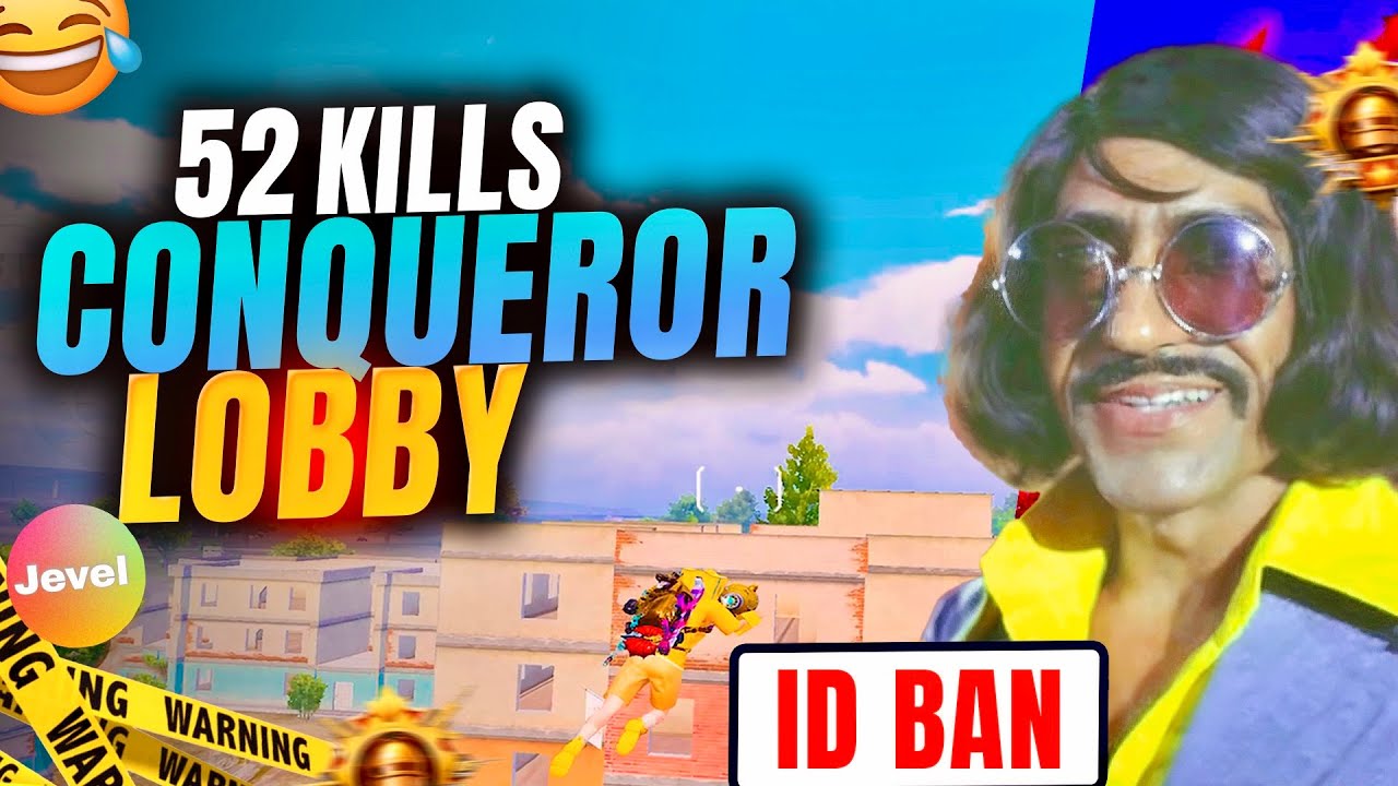 FINALLY CONQUEROR LOBBY WITH 52 KILLS  🤯| BGMI JEVEL FUNNY COMMENTARY | #jevel #bgmi