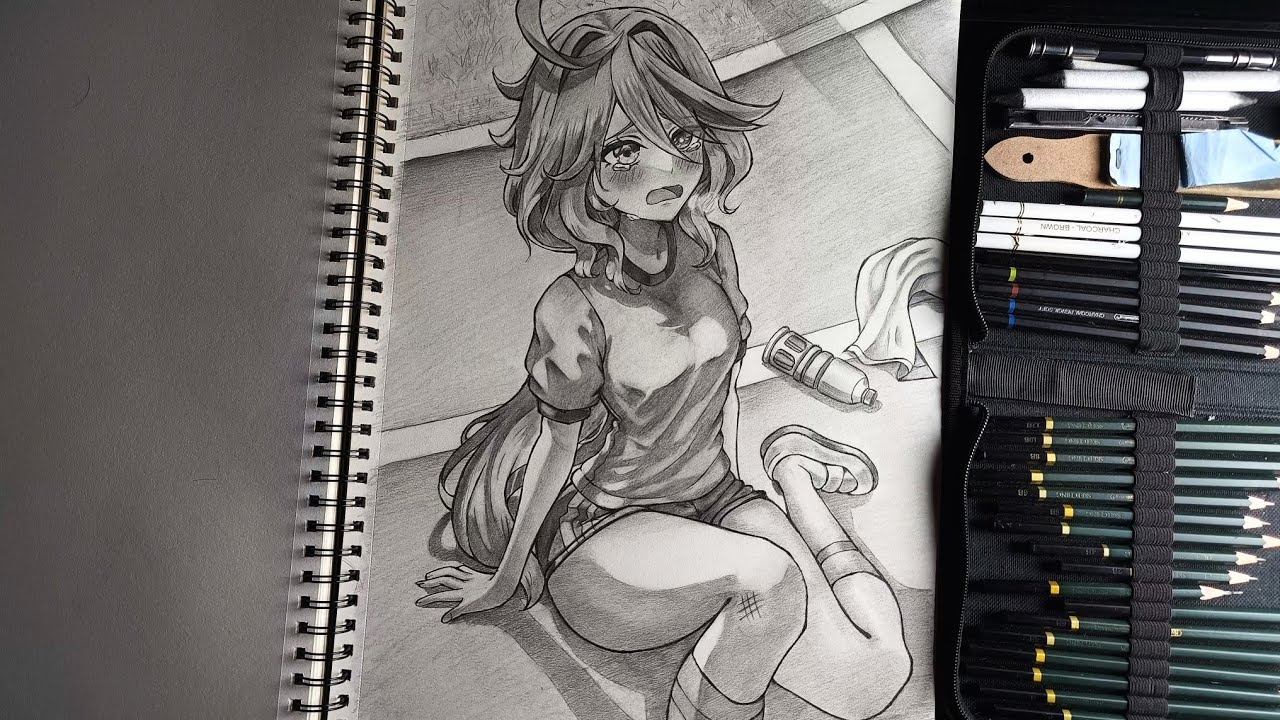 Furina Drawing from genshinimpact / Step By Step / Furina Drawing Full Body / Anime Drawing Girl