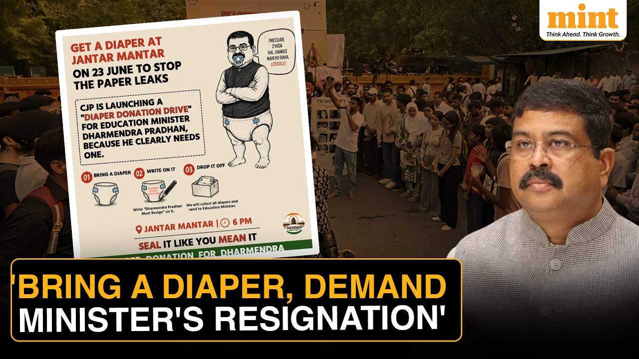 Cockroach Janta Party Launches 'Diaper Donation Drive,' Renews Demand For Dharmendra Pradhan's Exit