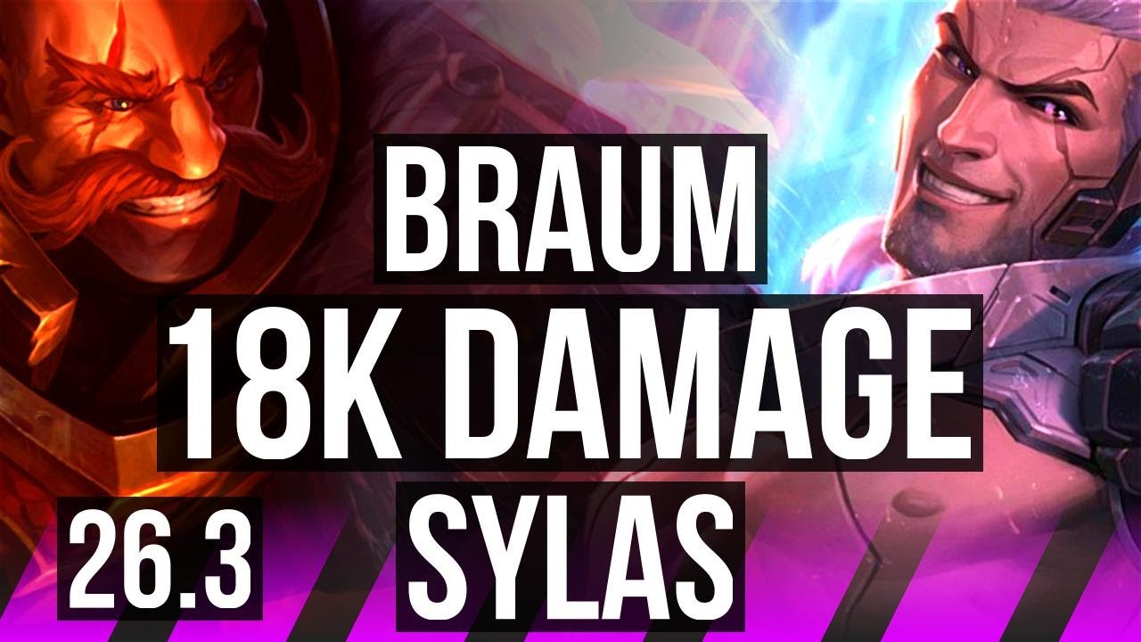 BRAUM & Aphelios vs SYLAS & Varus (SUP) | 18K damage, 5k gold comeback | EUW Grandmaster | 26.3