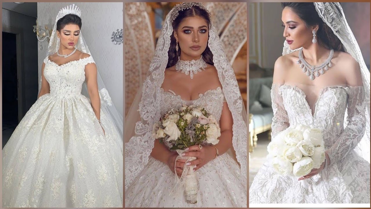 فساتين زفاف فخمة و ملكية فساتين افراح عرض رائع جدا