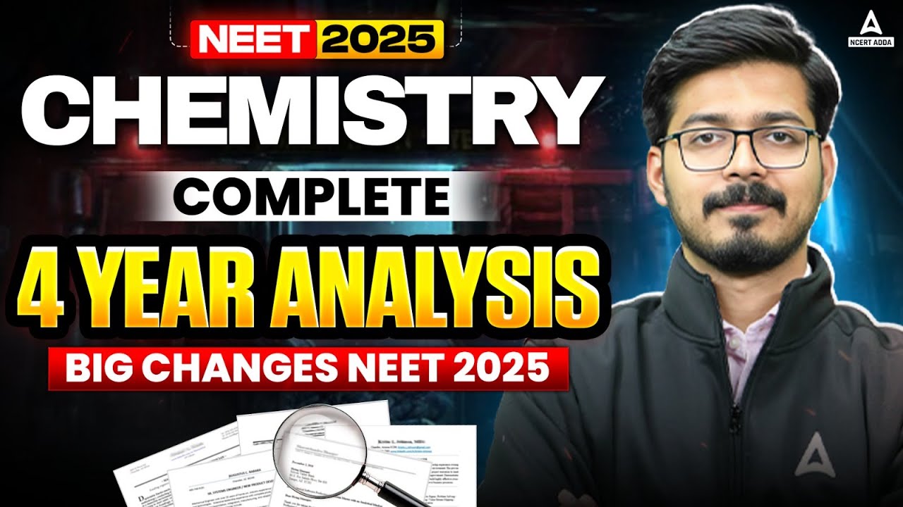 NEET 2025: Complete Chemistry 4-Year Analysis | NEET 2025 Chemistry Answer Key | NEET Question Paper