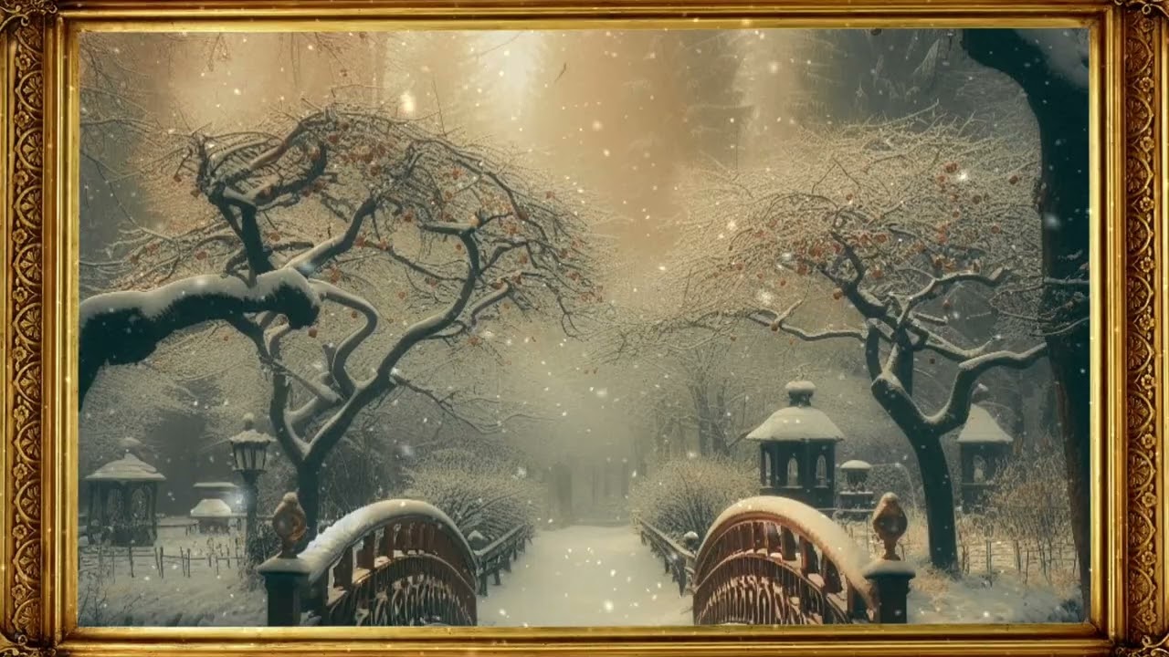 Cozy Winter snowing tv frame by @ieva-art #tvframeart #screensaver #christmas #newyear #snow 
