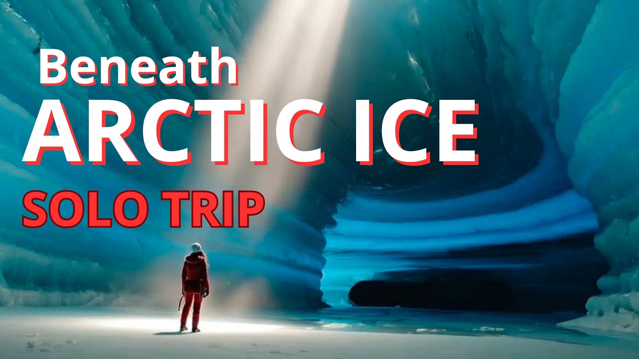 Woman & Dog Explore Glaciers and Deep Arctic Sea