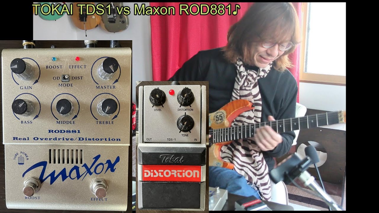 TOKAI TDS1 vs Maxon ROD881♪[辺見さとしの3分間ギタートーキング♪]20240307