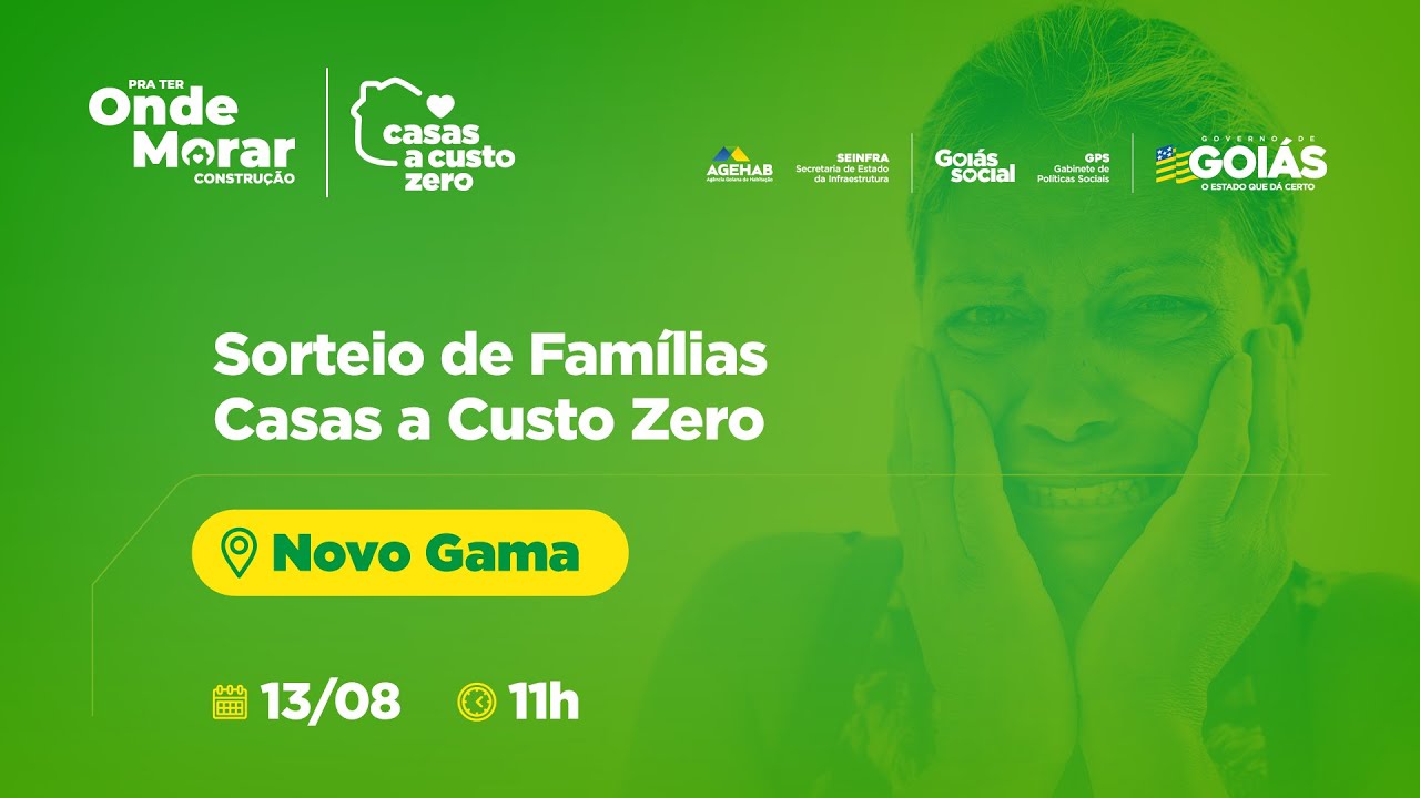 Sorteio de Famílias em Novo Gama - Goiás