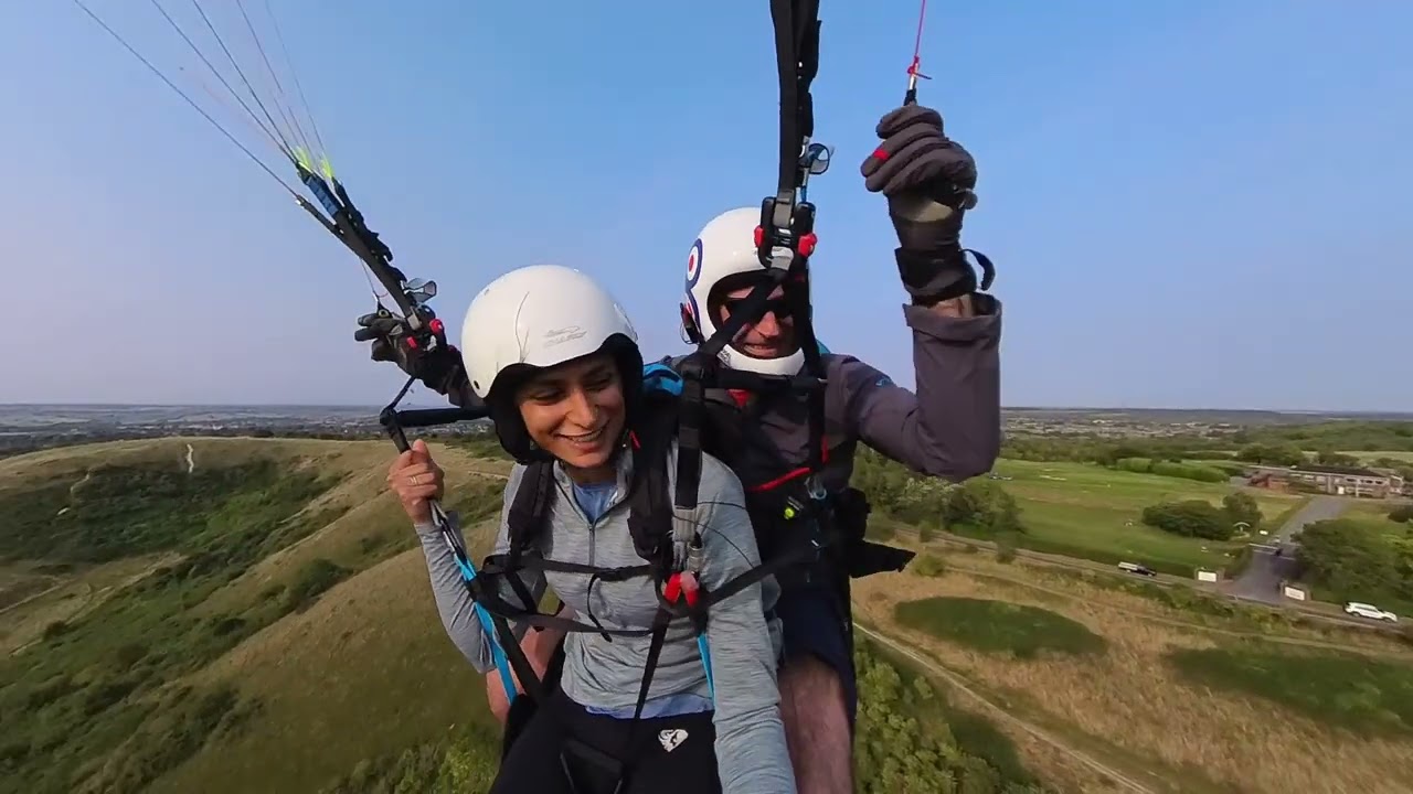 Zhaira Tandem Paragliding Dunstable Downs National Trust Kite Festival 18 Aug 2024