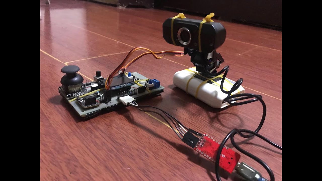 arduino and opencv , color tracking camera using two servo motors, with explaining