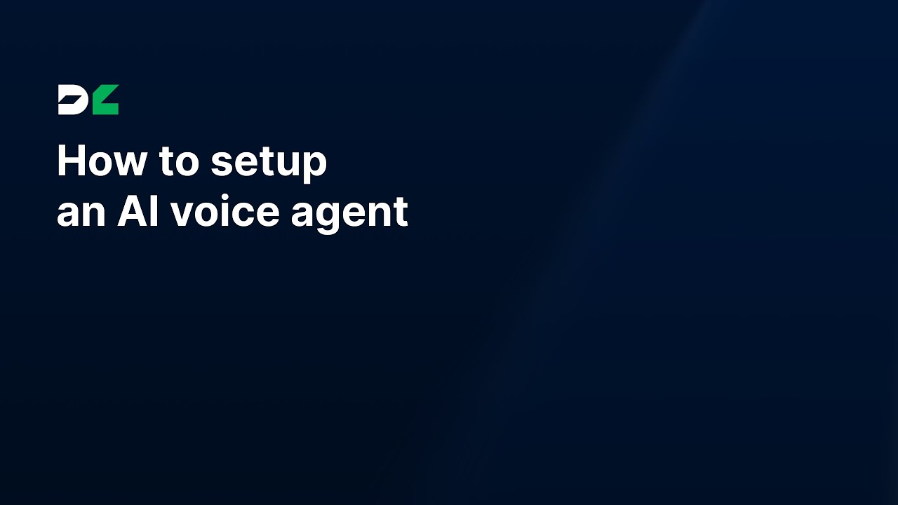 How to setup an AI voice agent