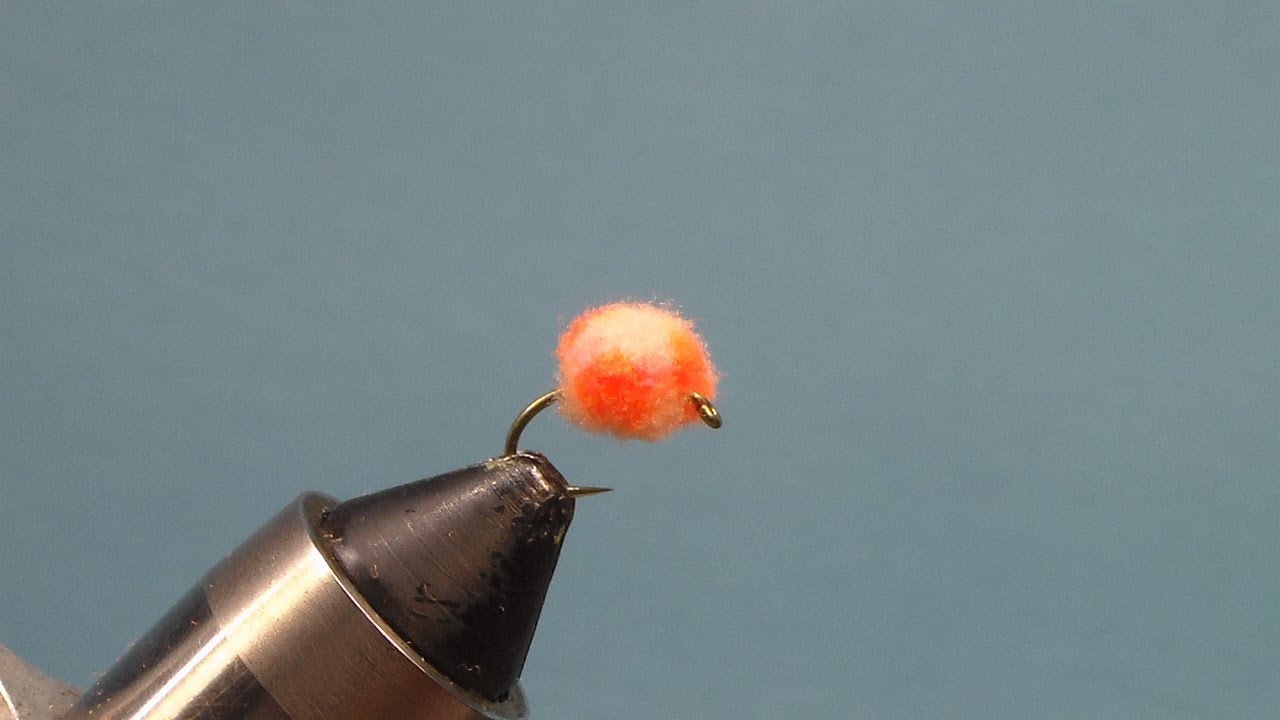 Fly Tying - Clown Egg Fly ( So easy and effective way to make a nearly perfect round shape!)