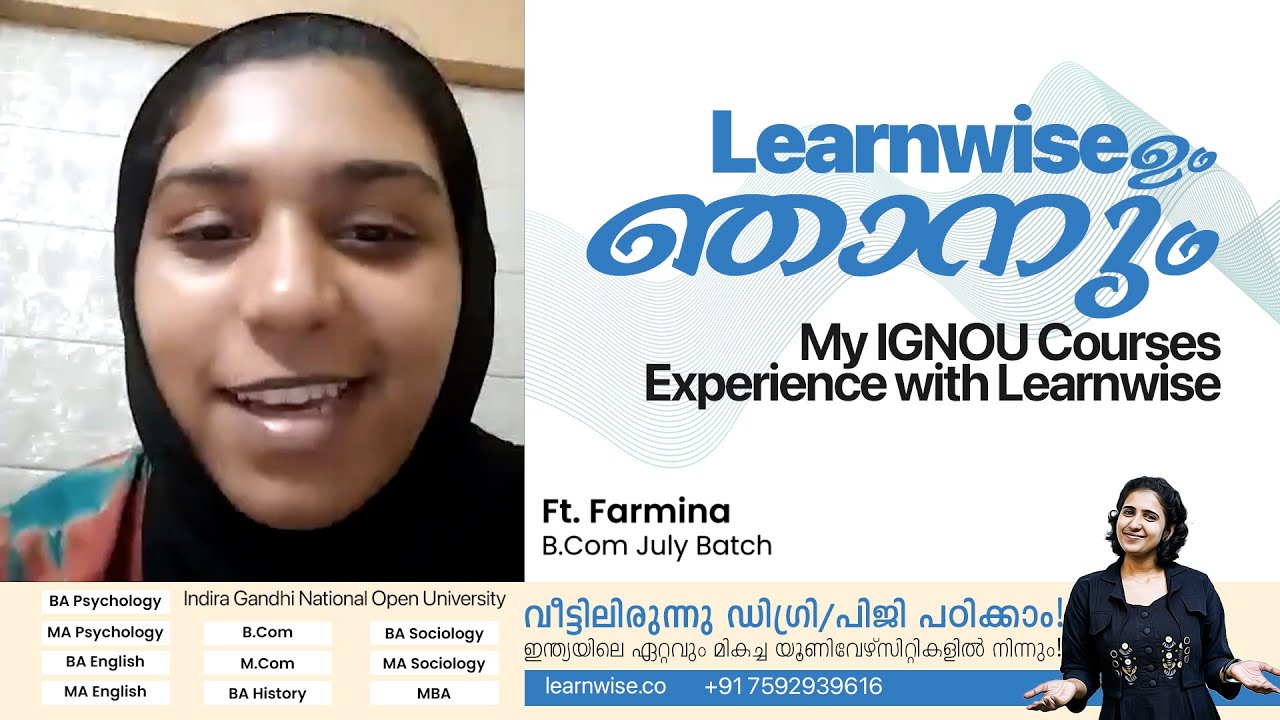104 I Learnwise Feedbacks | My Experience With Learnwise | IGNOU Courses | Kerala's no.1 IGNOU App