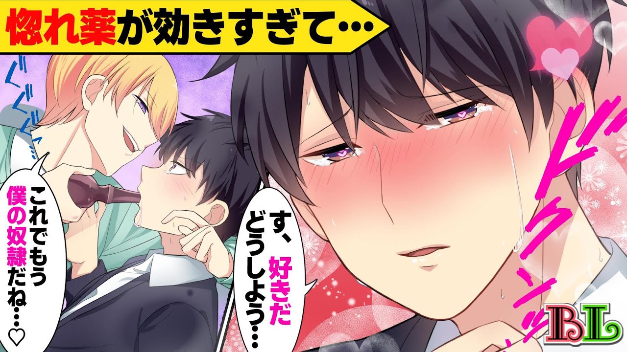 【BLアニメ】男が男に惚れ薬を飲ませたらどうなるのか？(BLボイス漫画)